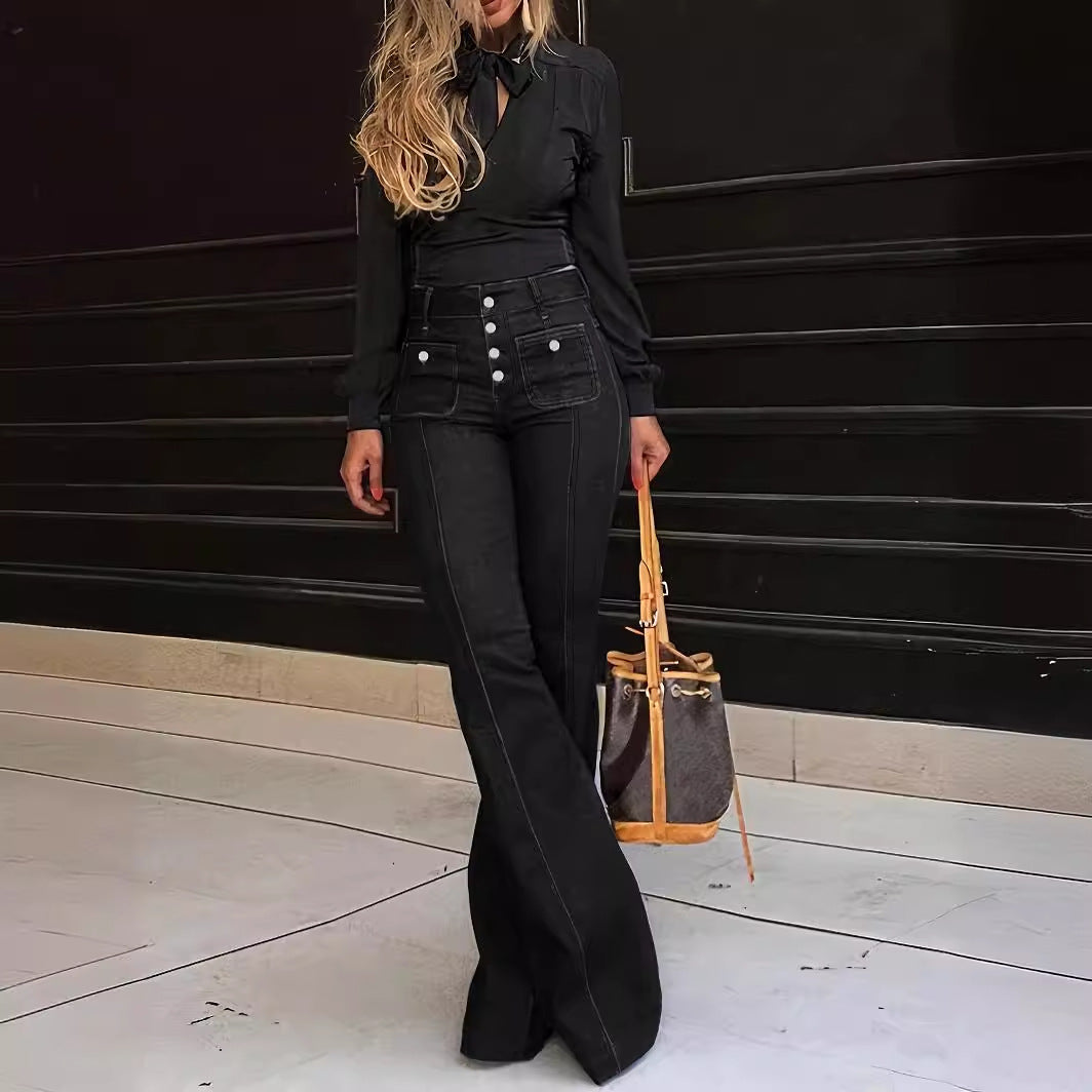 F&R Patchflare Stretch Jeans