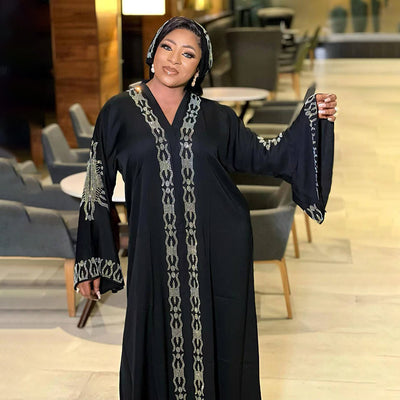 F&R Ethnic Style Plus Size Dress | Middle East Muslim Style Robe