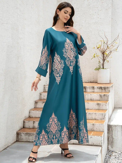 F&R Zahra Floral Elegance Abaya