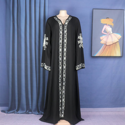 F&R Ethnic Style Plus Size Dress | Middle East Muslim Style Robe