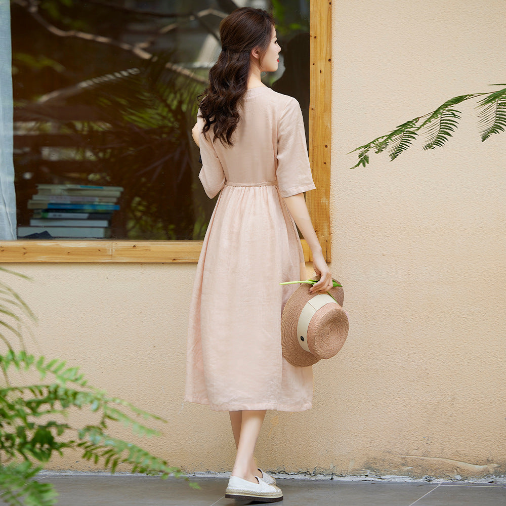 F&R Aelora Ramie Linen Dress