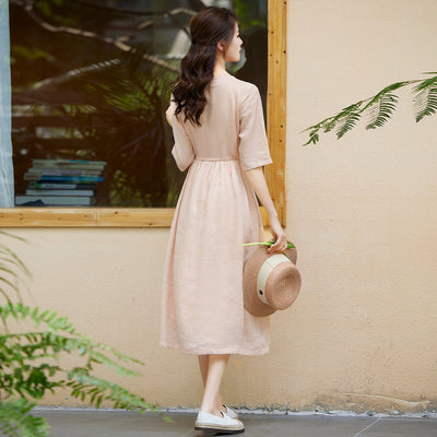 F&R Aelora Ramie Linen Dress