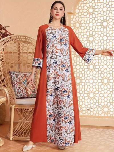 F&R Zahra Bloom Long Abaya Robe
