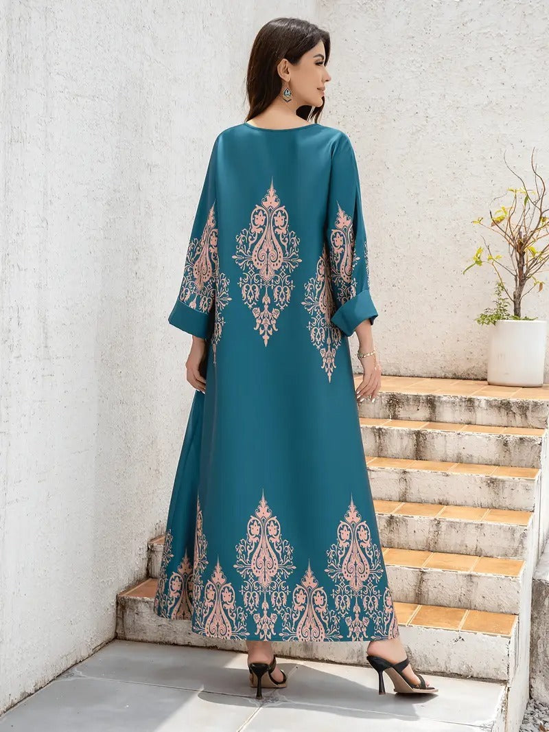 F&R Zahra Floral Elegance Abaya