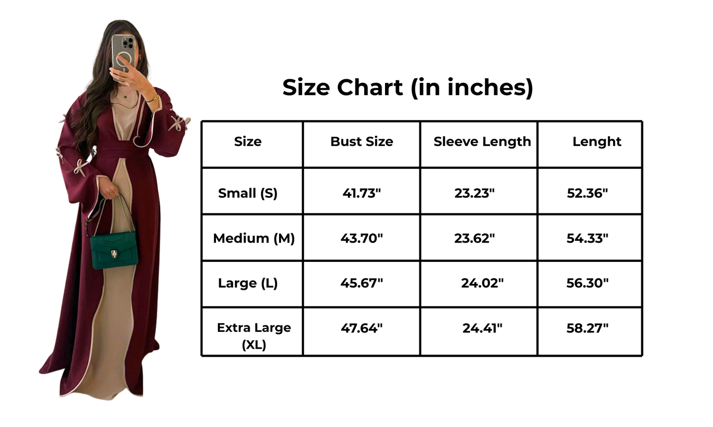 F&R Butterfly Bow Kimono Abaya